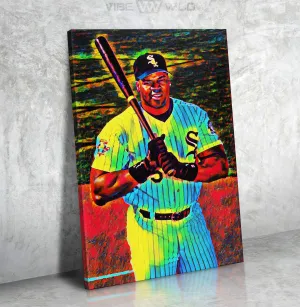 Frank Thomas Canvas Wall Art Colorful Refractor Style