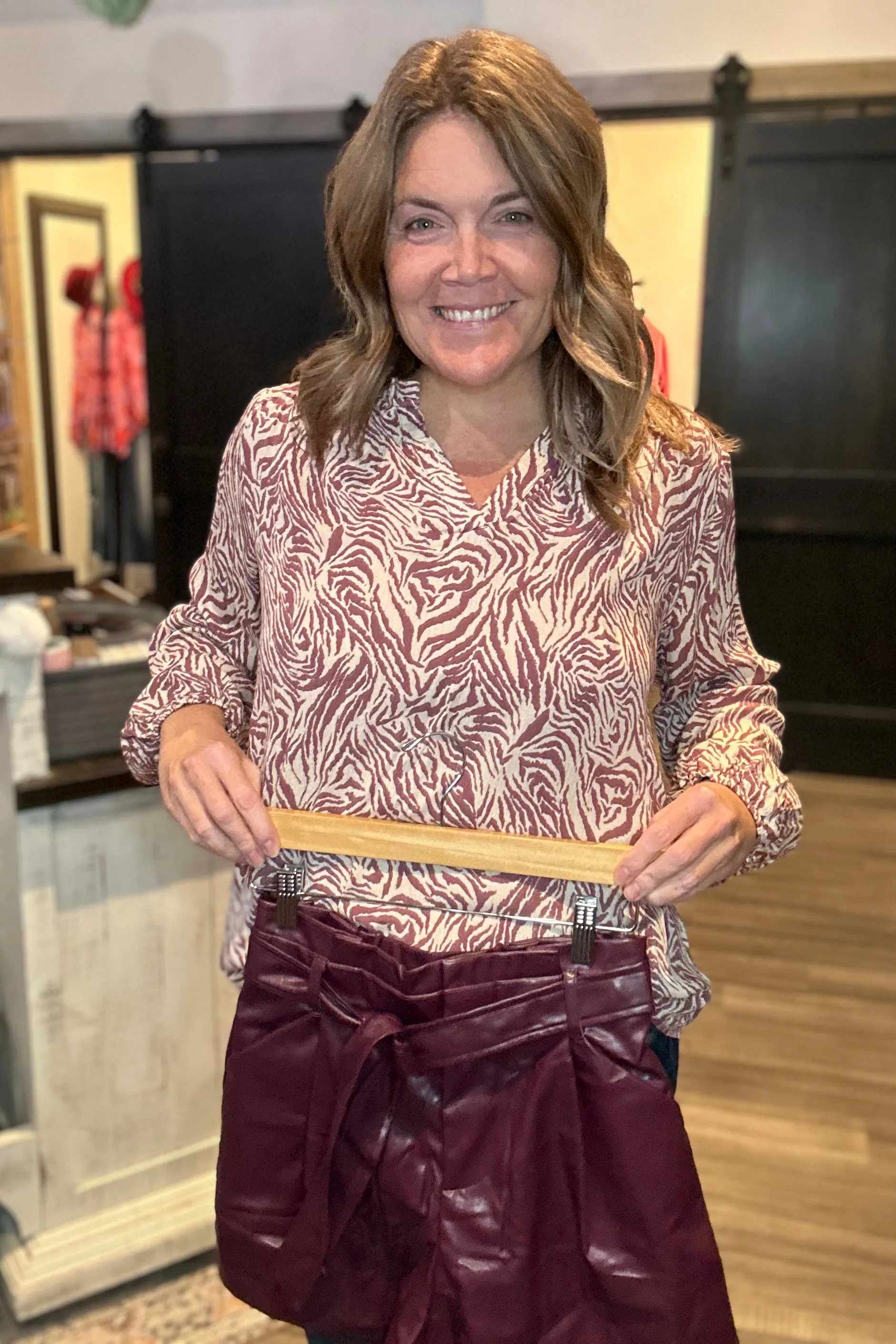 Frannie Faux Leather Shorts