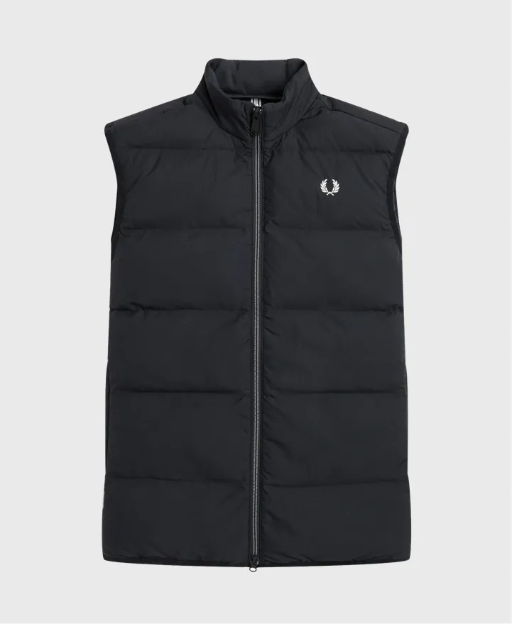 Fred Perry J4566 Insulated Gilet Black