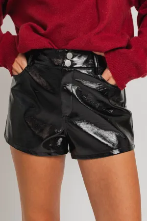 Game Day Leather Shorts