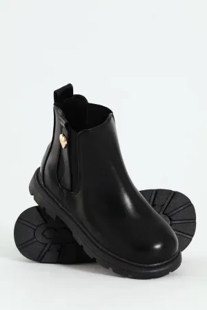 Girls Chelsea Boot - Black