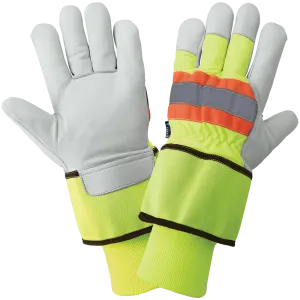 Global Glove & Safety High Visibility Premium Grade Goatskin Leather Palm Insulated Gloves