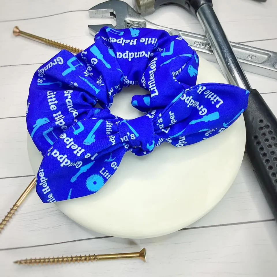 Grandpa's Little Helper Bow Strip and Scrunchie Collection