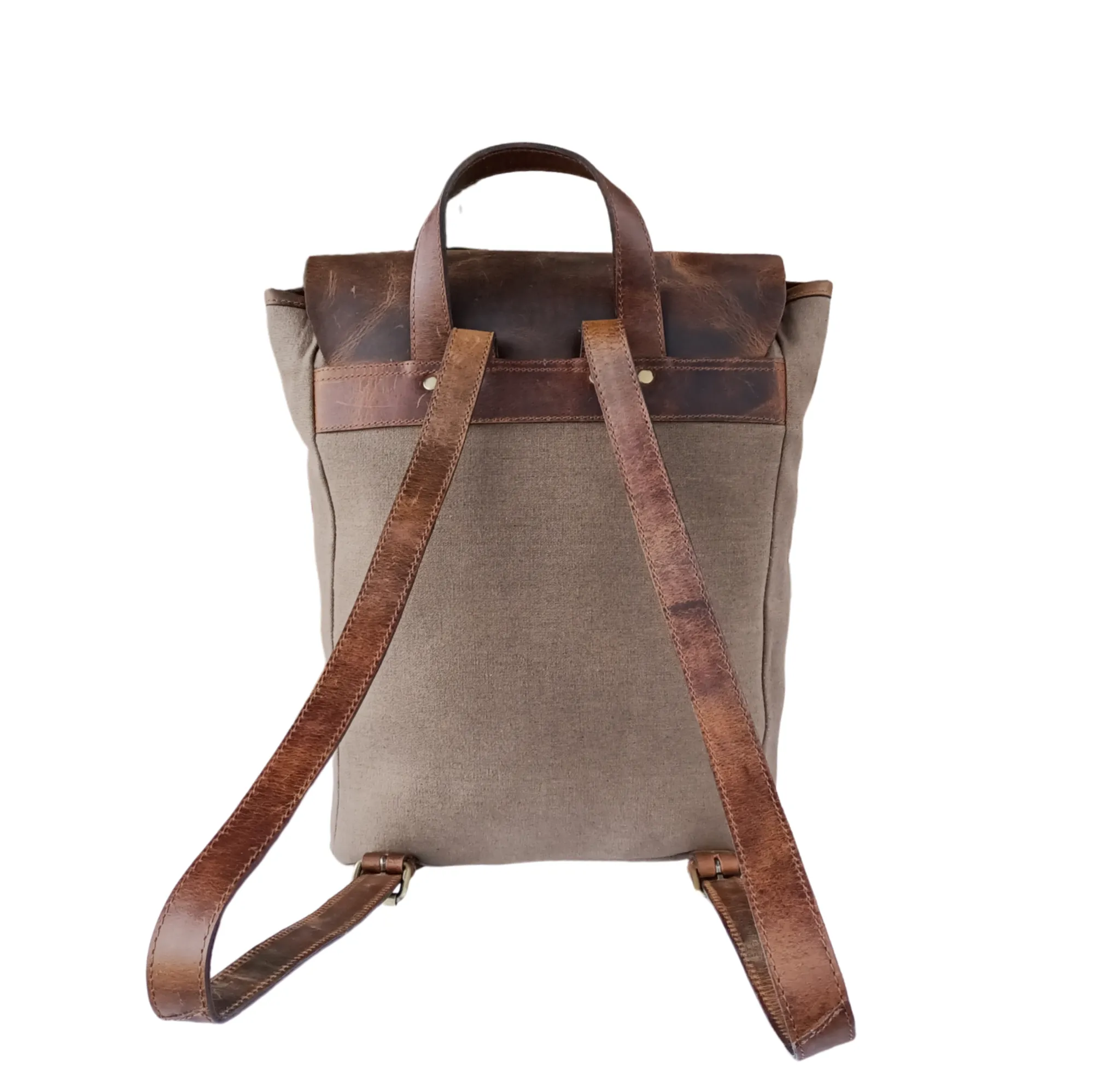 Green Canvas Backpack