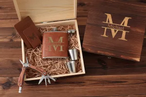 Groomsmen Gift Set, Groomsman Gift Box, Groomsmen Proposal, Best Man Gift, Christmas Gifts Box, Wooden Gift Box, Groom Usher Gift Box Set