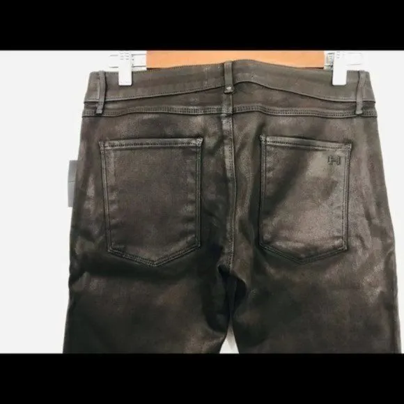 HABITUAL Denim Faux Leather Coated Skinny‎ Jeans, 28 - NWT