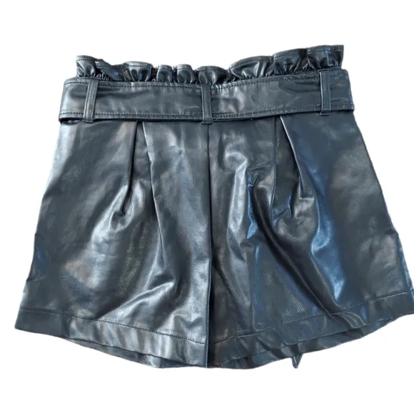 Habitual Sawyer Faux Leather Shorts