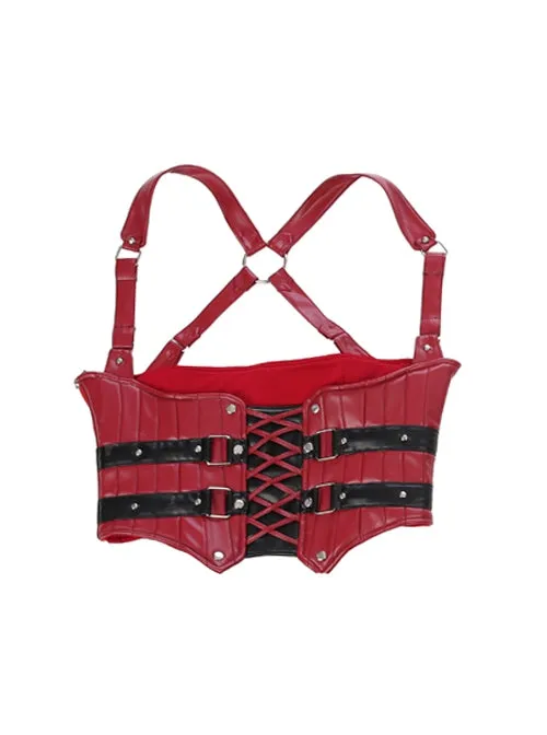 Harley Arkham City Cosplay Corset