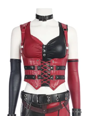 Harley Arkham City Cosplay Corset