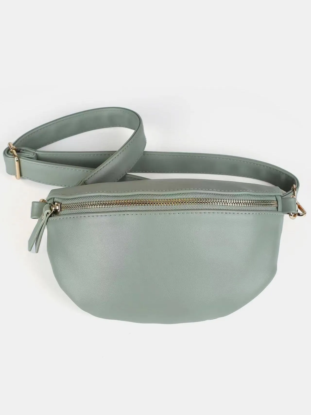 Hazel Blues® |  PU Leather Adjustable Strap Crossbody Bag