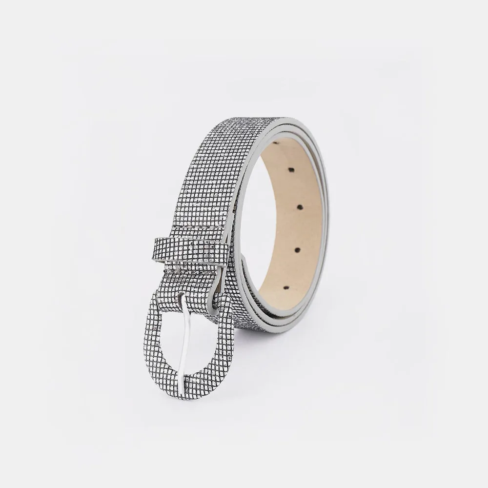 Hazel Blues® |  Sequin PU Leather Belt