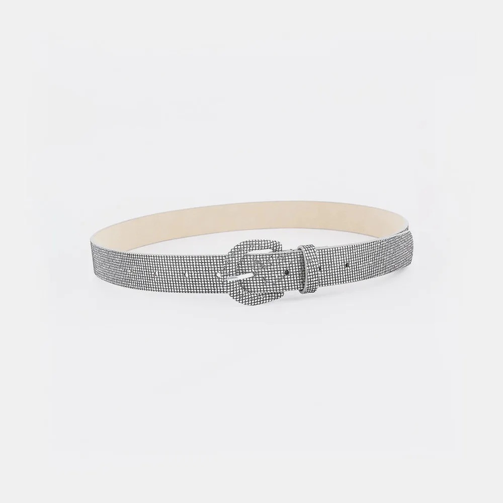 Hazel Blues® |  Sequin PU Leather Belt