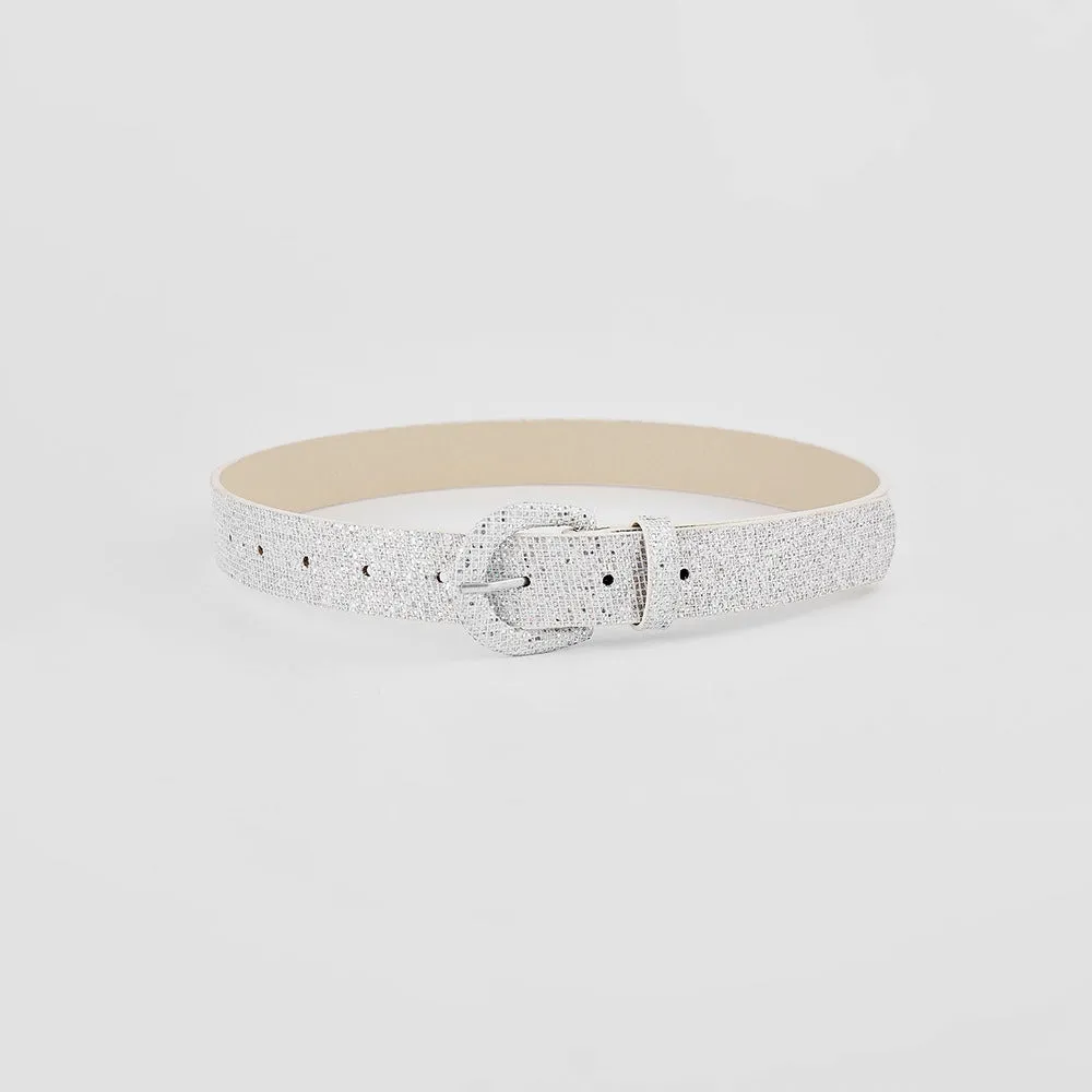 Hazel Blues® |  Sequin PU Leather Belt