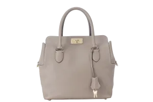 HERMES TOOLBOX 26 GRIS EVERCOLOR LEATHER PALLADIUM HARDWARE STAMP A (YEAR 2017) WITH KEYS AND DUST COVER