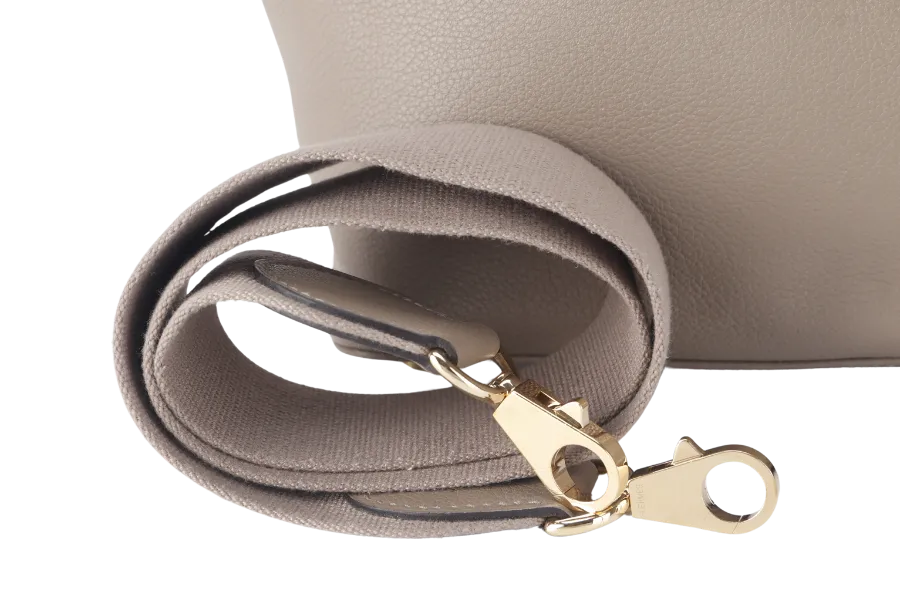 HERMES TOOLBOX 26 GRIS EVERCOLOR LEATHER PALLADIUM HARDWARE STAMP A (YEAR 2017) WITH KEYS AND DUST COVER