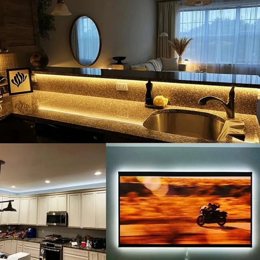 High-Density USB LED Light Strip with Multi-Color Options