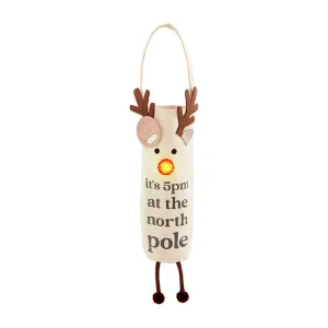 Holiday Light Up Xmas Wine Bags