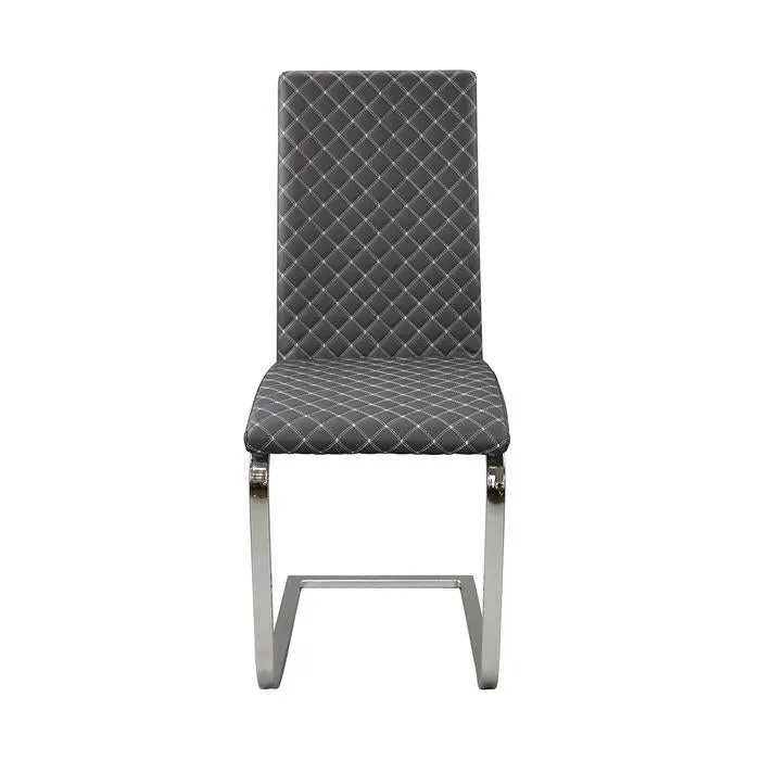 Homelegance Yannis Side Chair in Chrome Metal  (Set of 2)