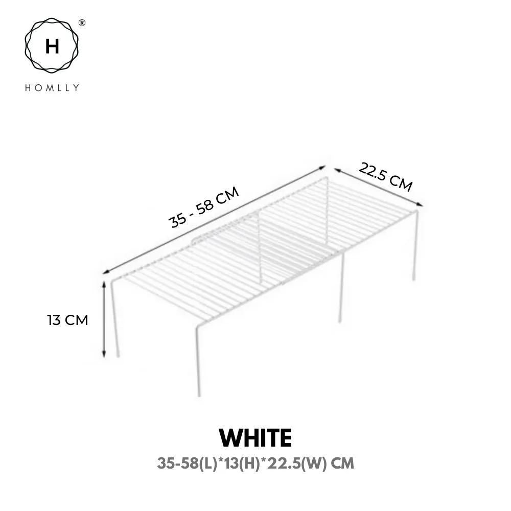 Homlly Expandable Shelf Organizer Rack for Kitchen Countertop Cabinet bathroom
