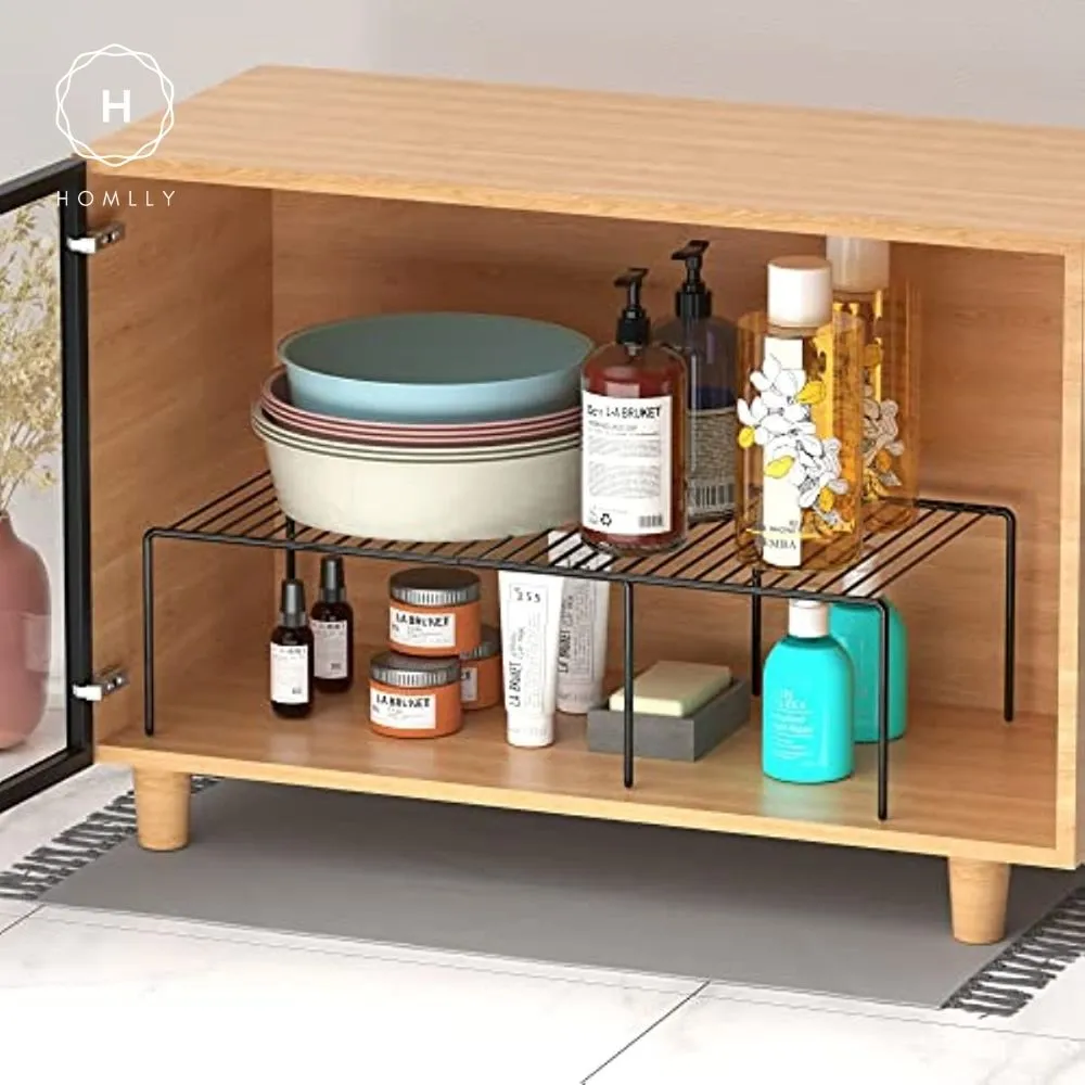 Homlly Expandable Shelf Organizer Rack for Kitchen Countertop Cabinet bathroom