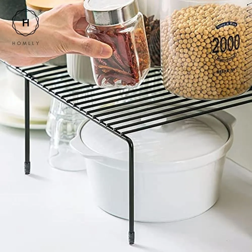 Homlly Expandable Shelf Organizer Rack for Kitchen Countertop Cabinet bathroom