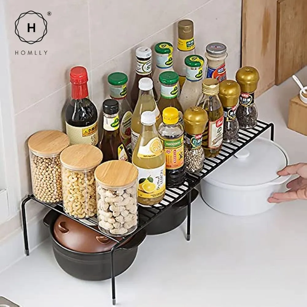 Homlly Expandable Shelf Organizer Rack for Kitchen Countertop Cabinet bathroom
