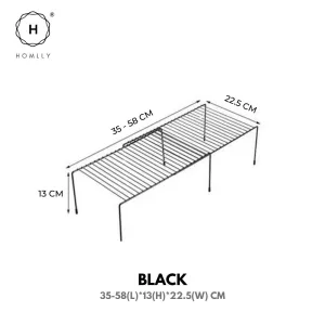 Homlly Expandable Shelf Organizer Rack for Kitchen Countertop Cabinet bathroom