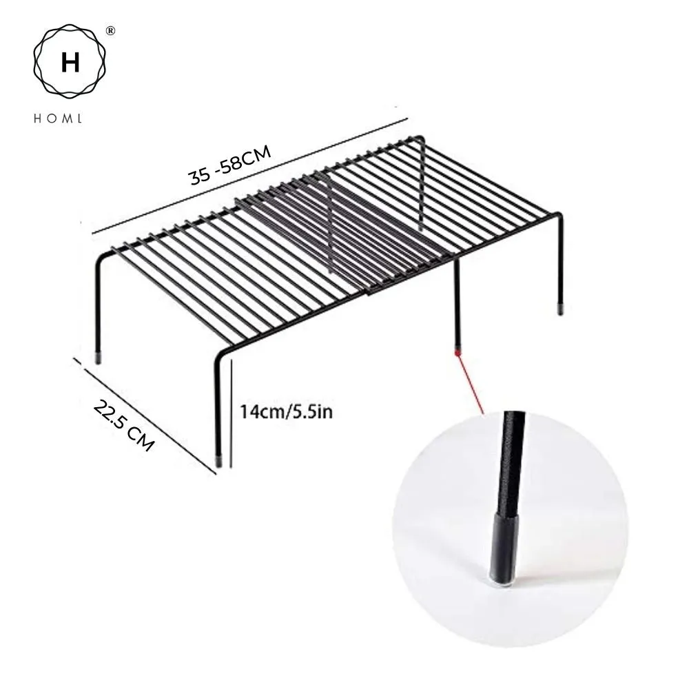 Homlly Expandable Shelf Organizer Rack for Kitchen Countertop Cabinet bathroom