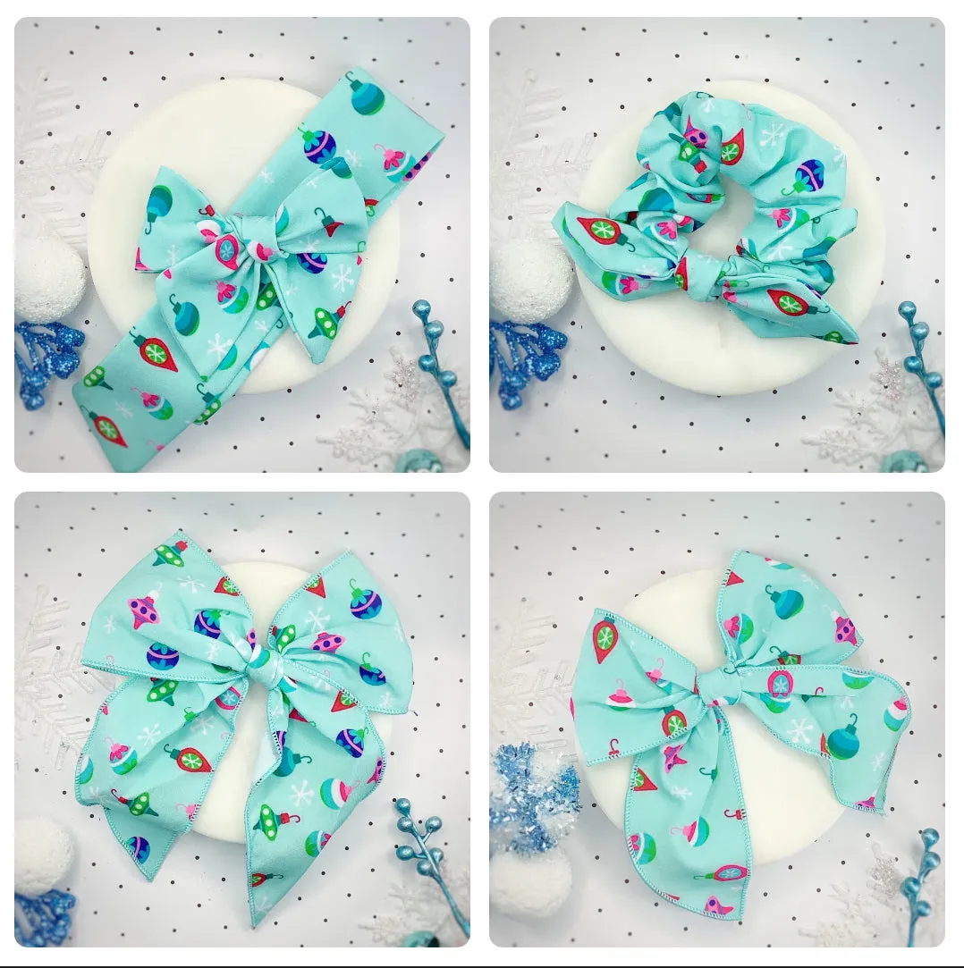 Hooked on Christmas Bow Strip and Scrunchie Collection