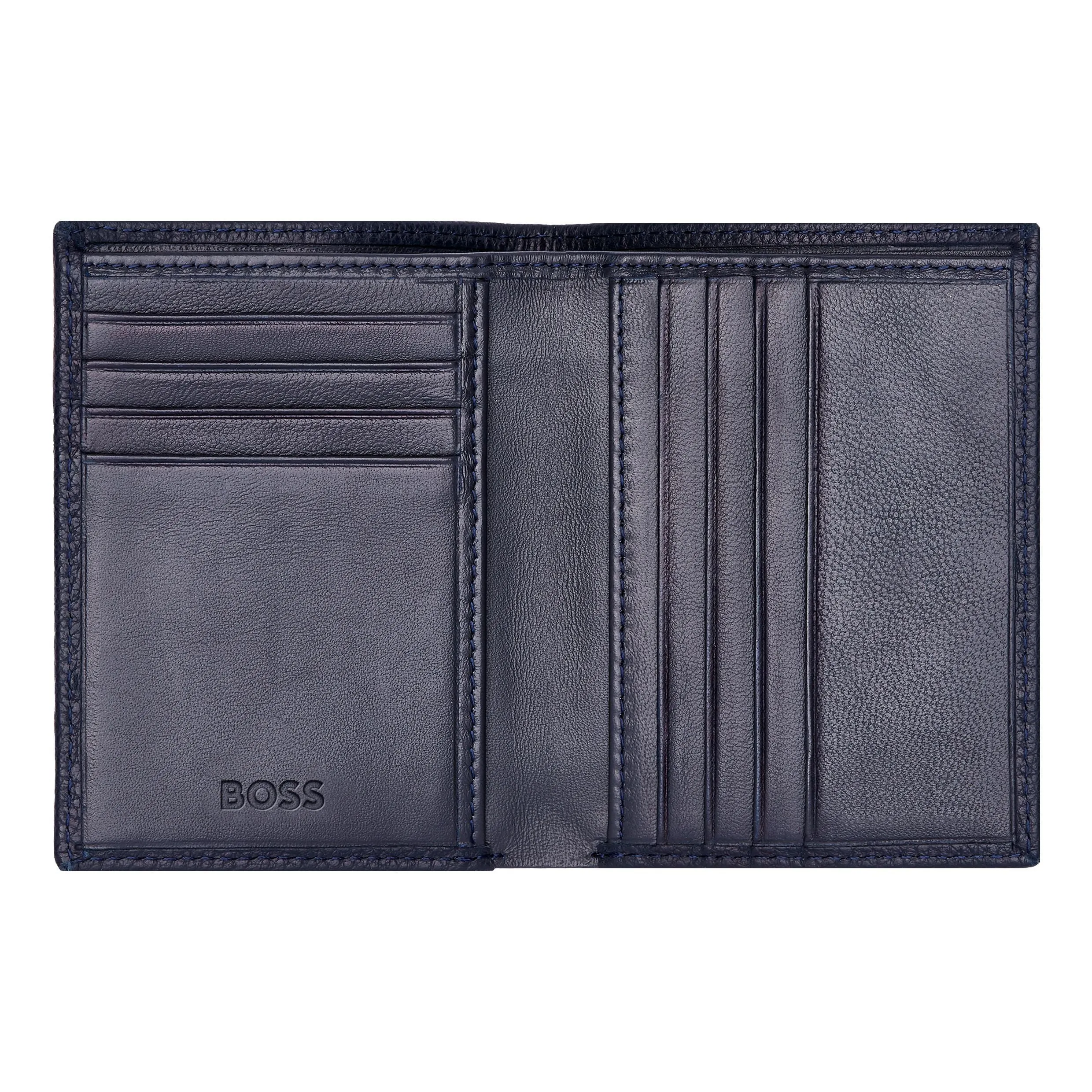 HUGO BOSS HLE416N-Folding Card holder Classic Grained Navy