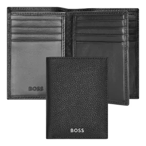 HUGO BOSS HLF416A-Card holder trifold Classic Grained Black