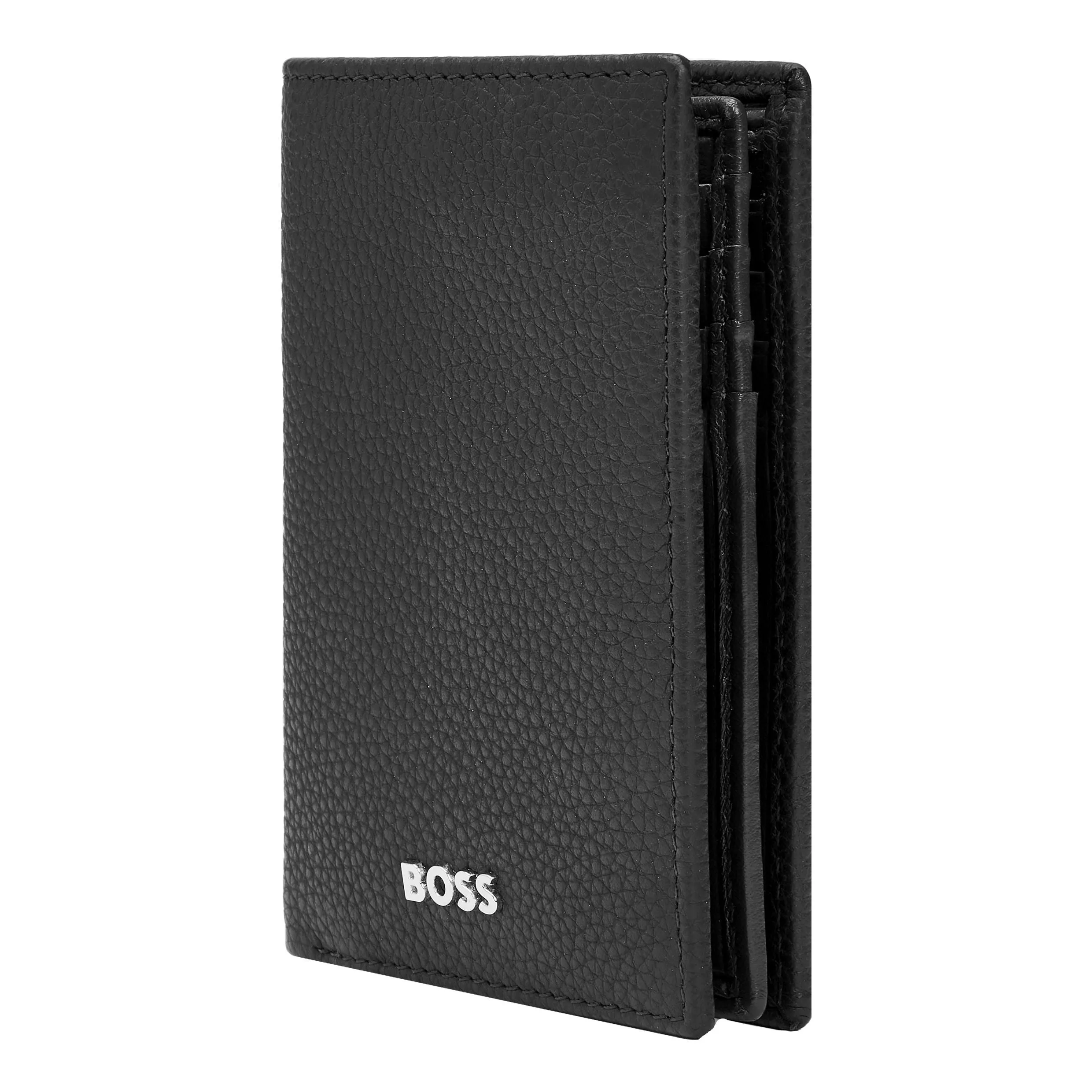 HUGO BOSS HLF416A-Card holder trifold Classic Grained Black