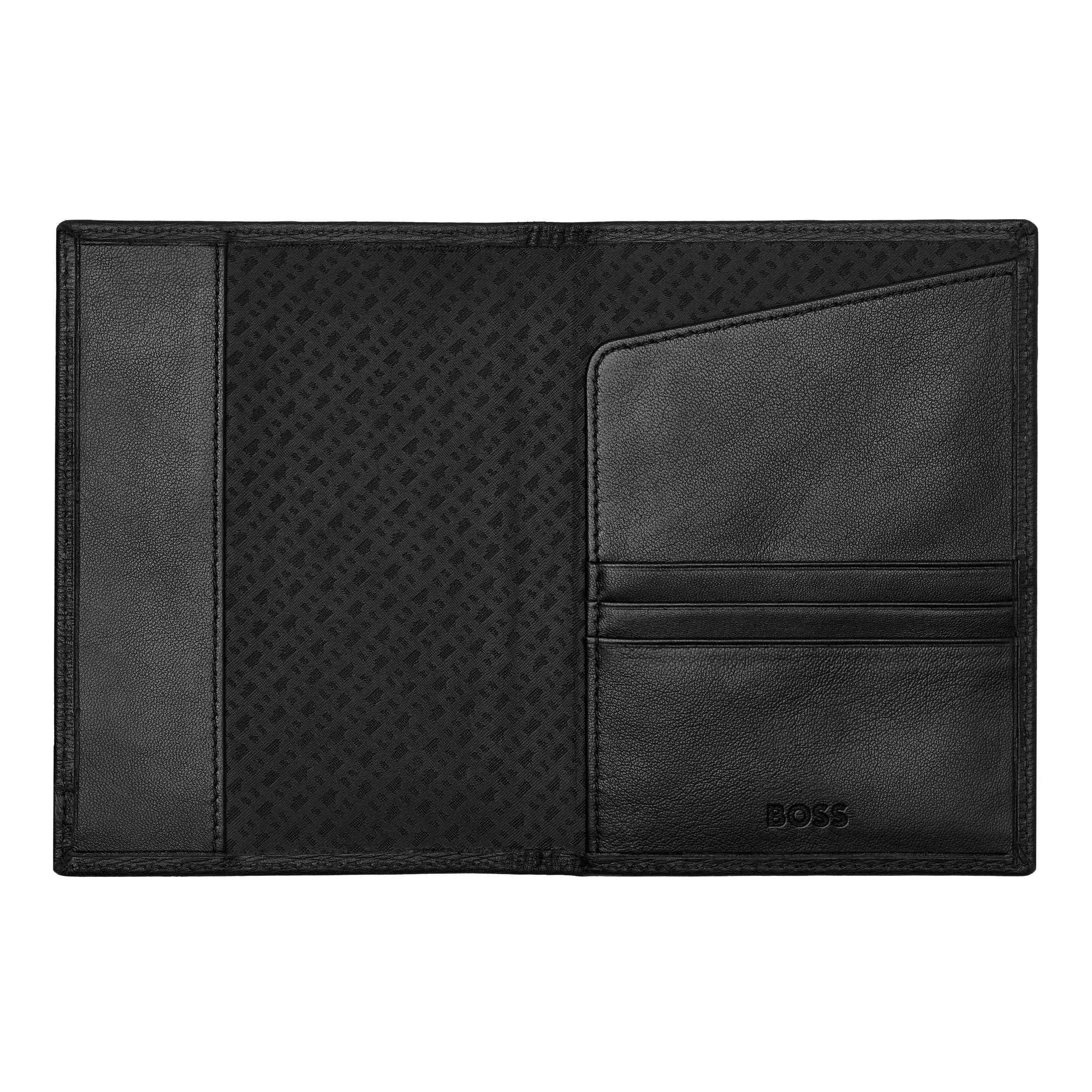 HUGO BOSS HLP421A-Passport holder Iconic Black