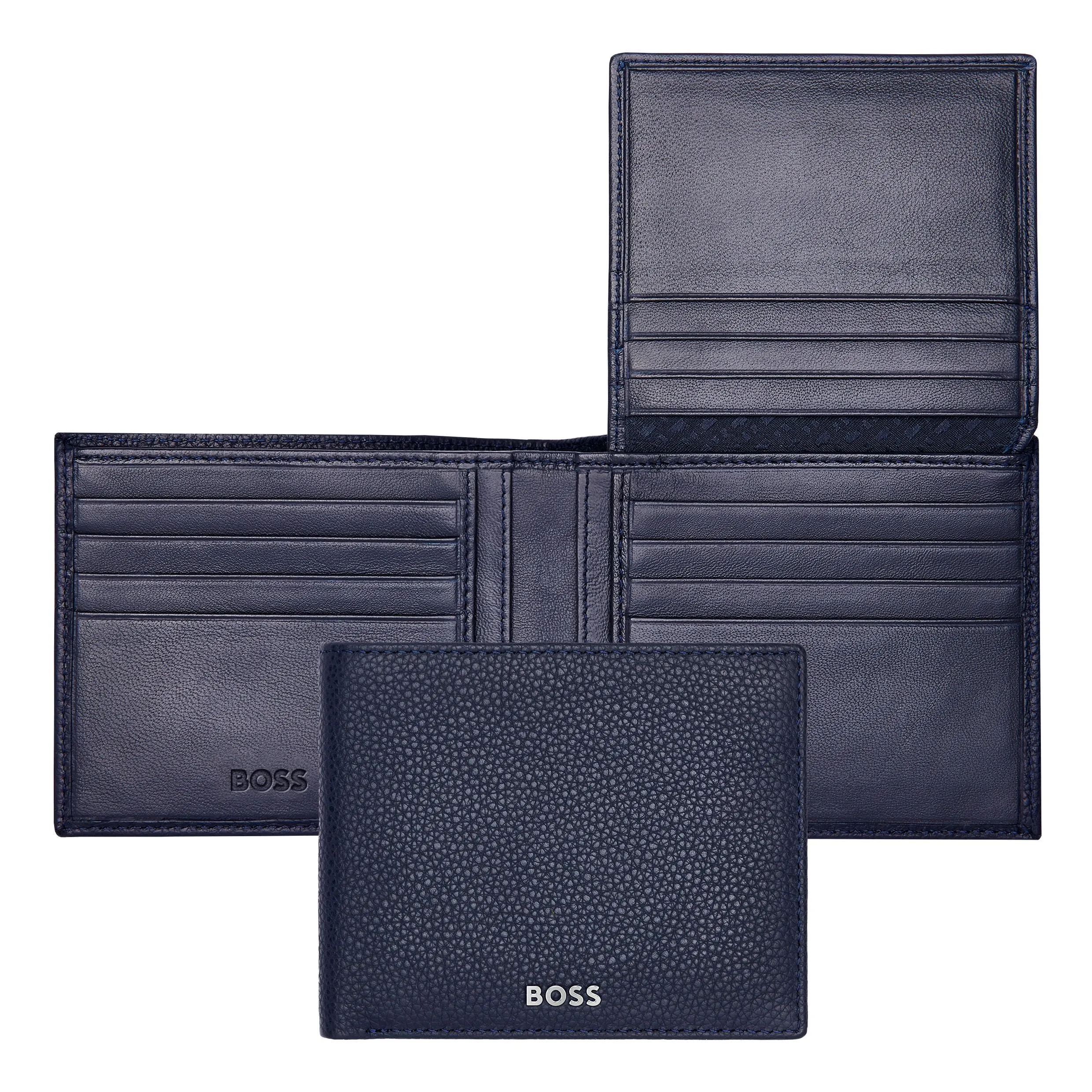 HUGO BOSS HLY416N-Wallet with flap Classic Grained Navy