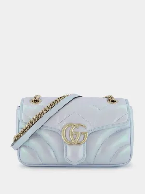 Iridescent Blue GG Small Shoulder Bag