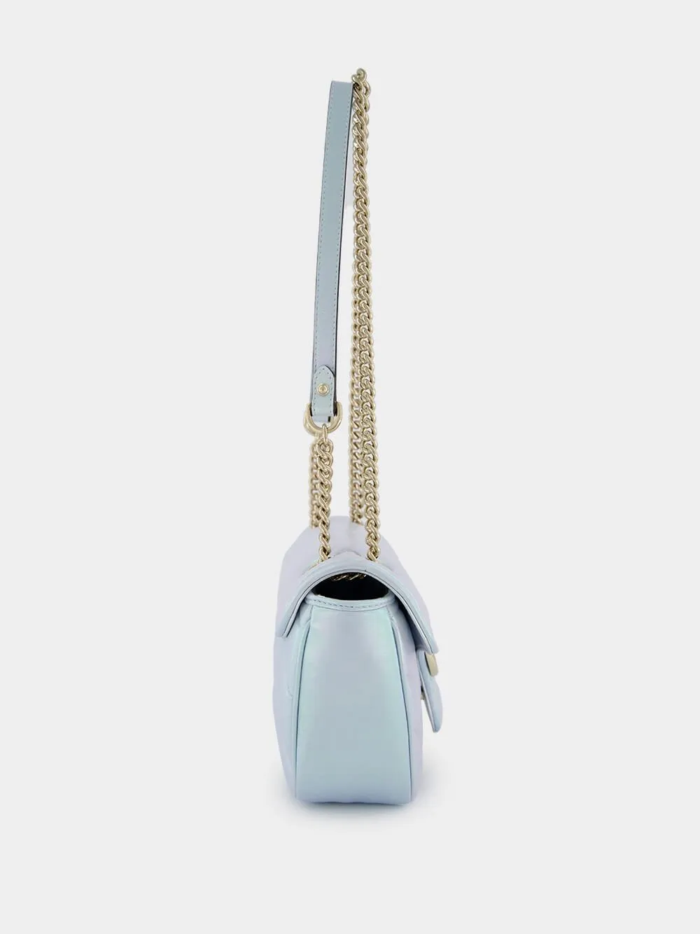 Iridescent Blue GG Small Shoulder Bag