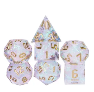 Irridescent Wonder - Candy Glitter Paper Dice - RPG Dice Set
