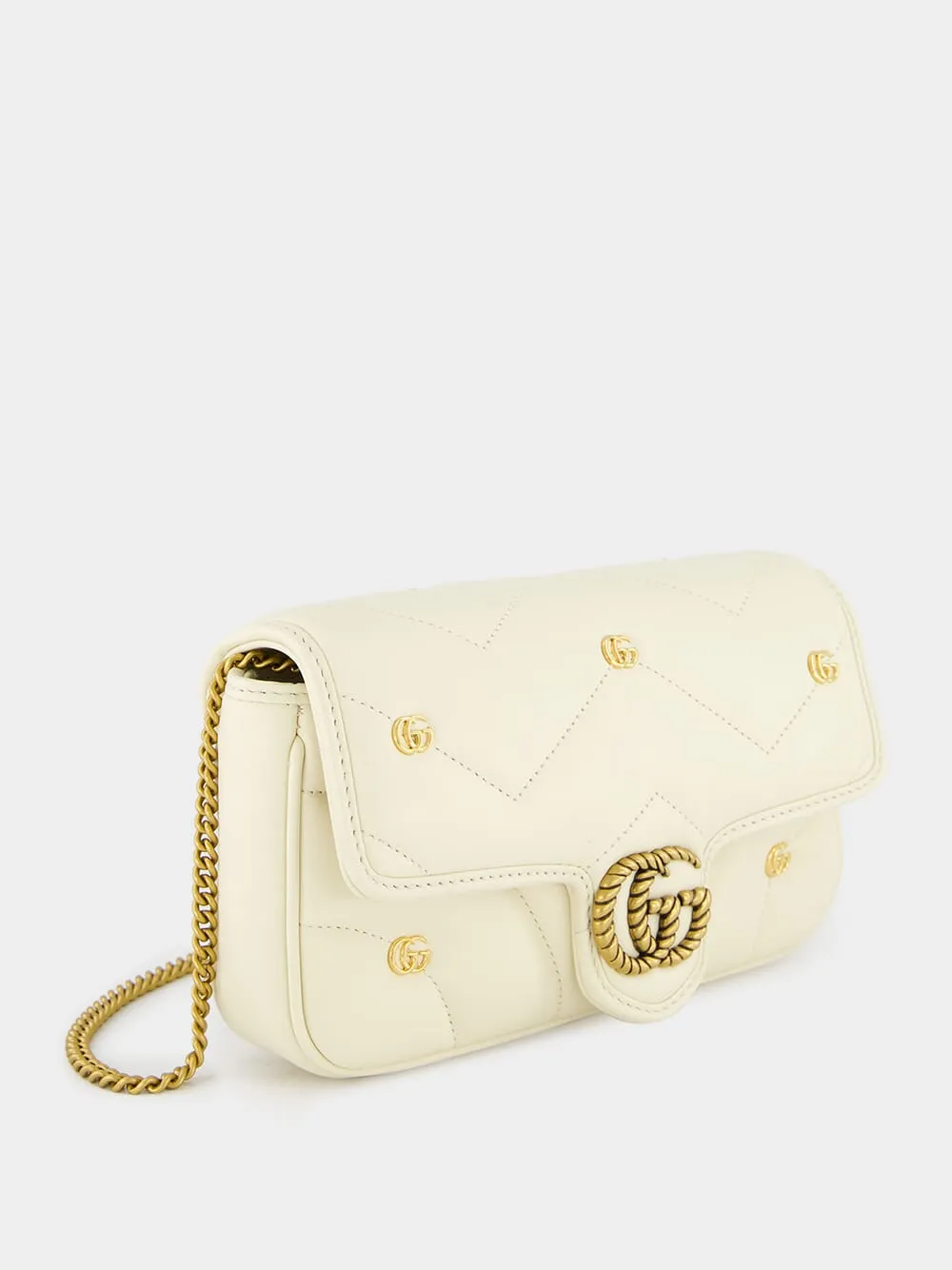 Ivory GG Marmont Mini Bag Set