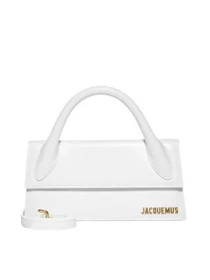 JACQUEMUS Mini Chic Leather Shoulder Bag (22cm x 10.5cm x 6cm)