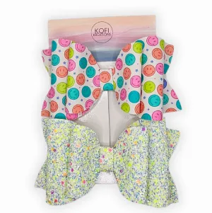 Josie Smiley Face Hair Bow Set