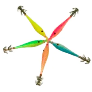 Kamikaze Soft Plastic Type Squid Jigs 5 Pack