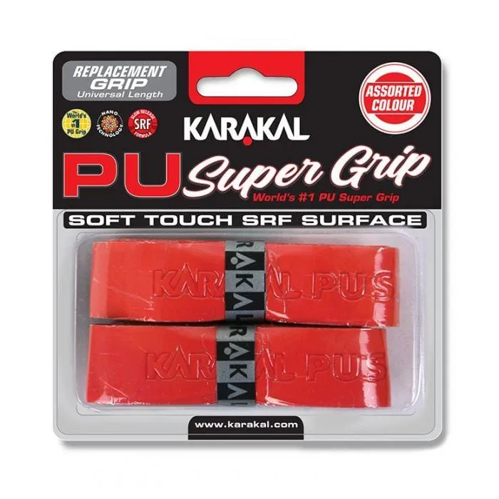 Karakal PU BadmintonGrip - Twin Pack - Red