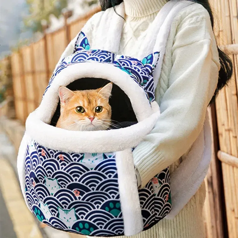 Kawaii Cat & Dog Backpack 🐾✨ | Adorable Multifunctional Pet Carrier for Autumn & Winter 🍂🐱
