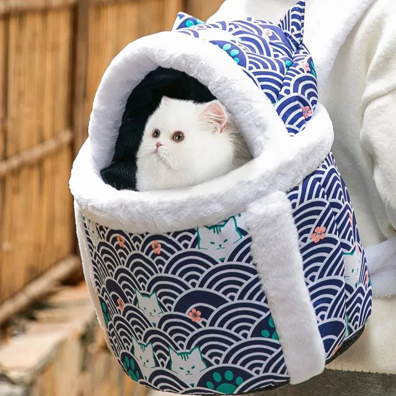 Kawaii Cat & Dog Backpack 🐾✨ | Adorable Multifunctional Pet Carrier for Autumn & Winter 🍂🐱