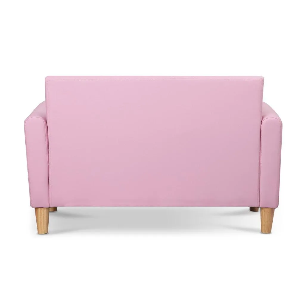 Kids Sofa Storage Armchair Lounge Pink PU Leather Children Chair Couch