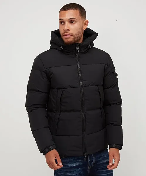 Kings Will Dream Montana Short Puffer Jacket Black