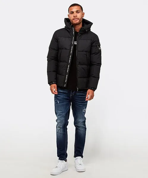 Kings Will Dream Montana Short Puffer Jacket Black