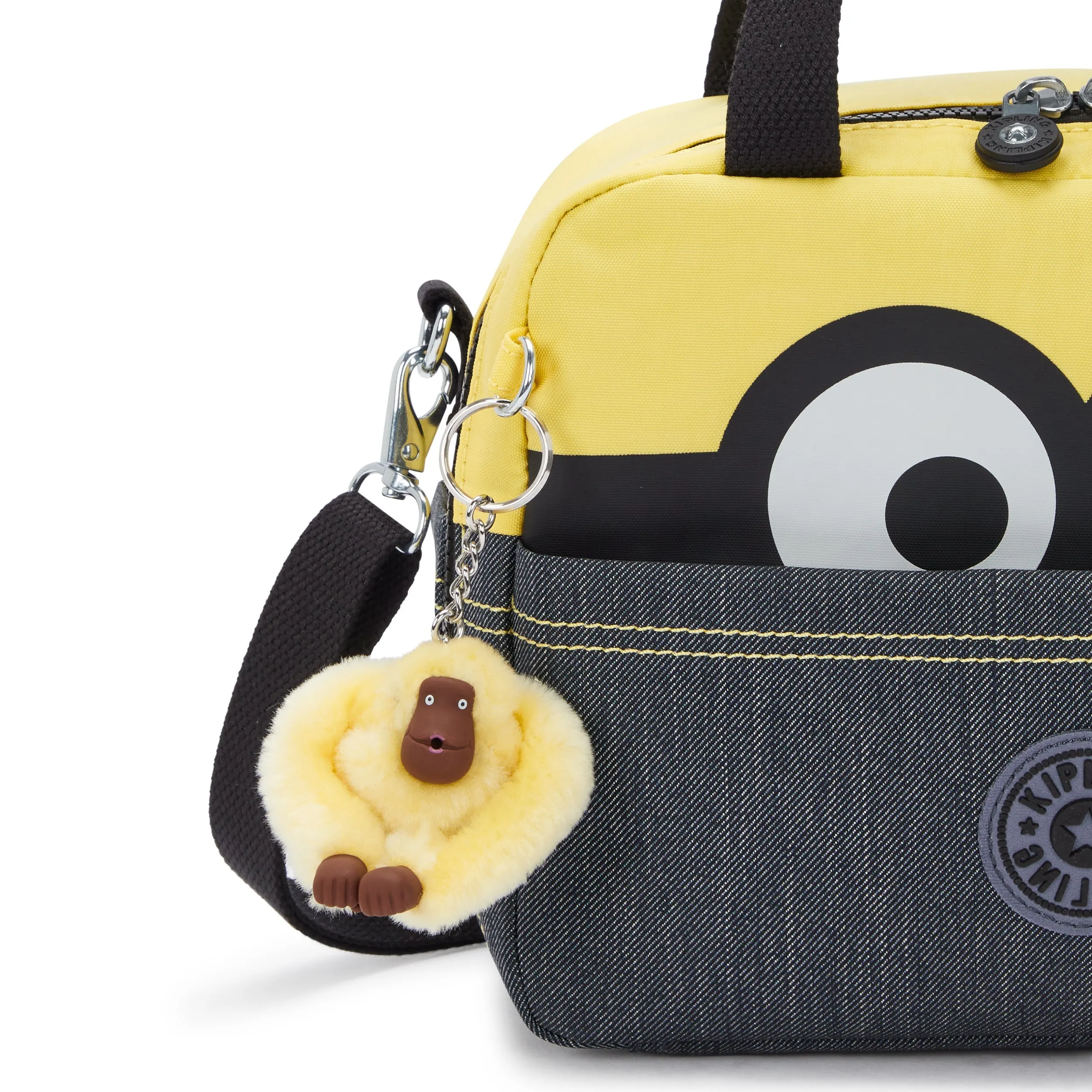 Kipling Miyo Minion Jeans Bl Large Lunch Bag with Trolley Sleeve