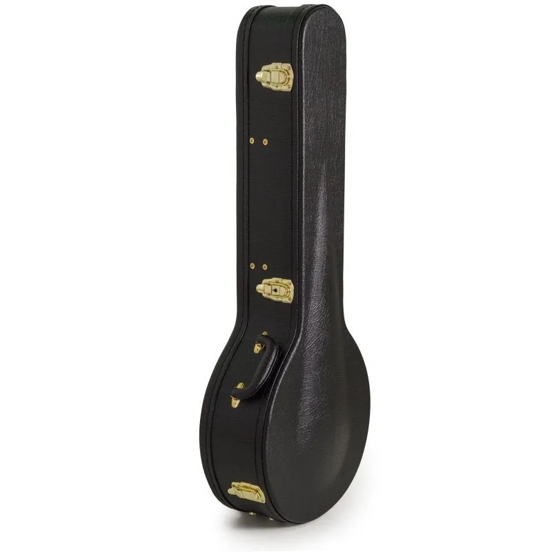 Koda Banjo Case, 19 Fret Banjo Arch Top Wooden Case, 7mm plush interior. Brown & Black Available