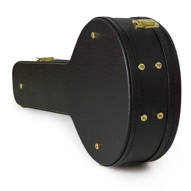 Koda Banjo Case, 19 Fret Banjo Arch Top Wooden Case, 7mm plush interior. Brown & Black Available